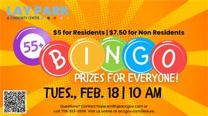 Senior Bingo Monthly at Lay Park